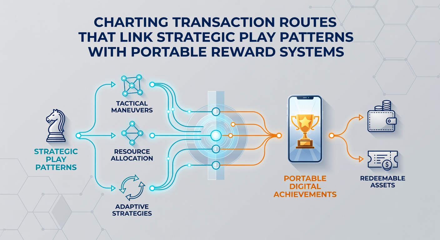 Illustration of mobile device syncing with portable reward credits derived from tracked gameplay transaction patterns