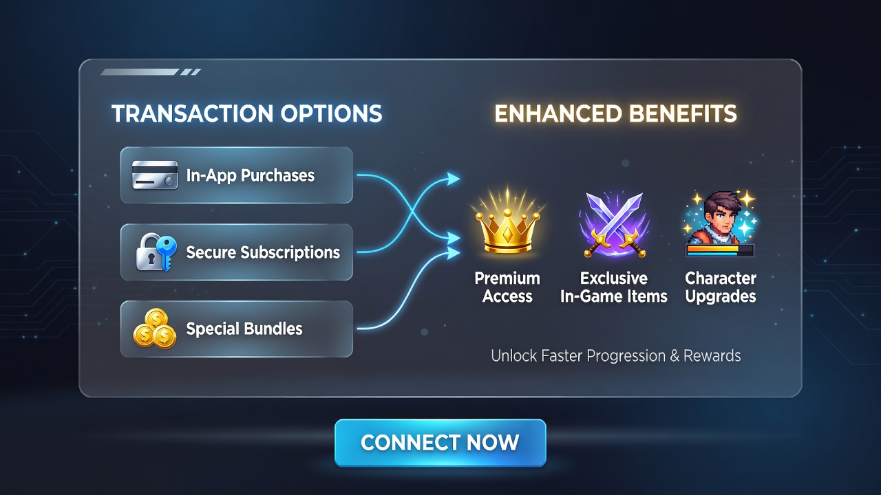 Illustration of mobile wallet transactions feeding into layered reward systems within a gaming app