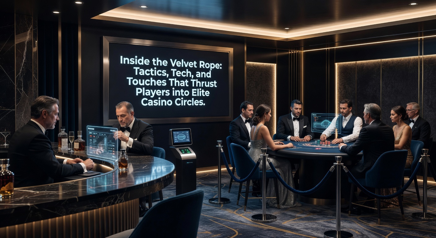 Sleek mobile app dashboard displaying personalized VIP offers, loyalty points, and real-time reservation options for high-roller events