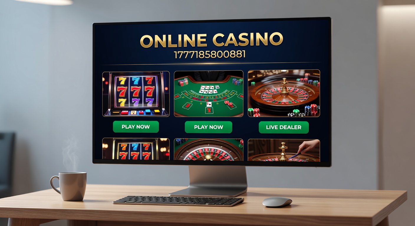 Futuristic VR headset user immersed in a lively online casino environment with roulette wheels and slot machines glowing in neon