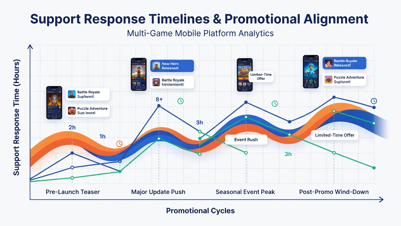 Dashboard view of integrated support and promotional management systems on mobile platforms